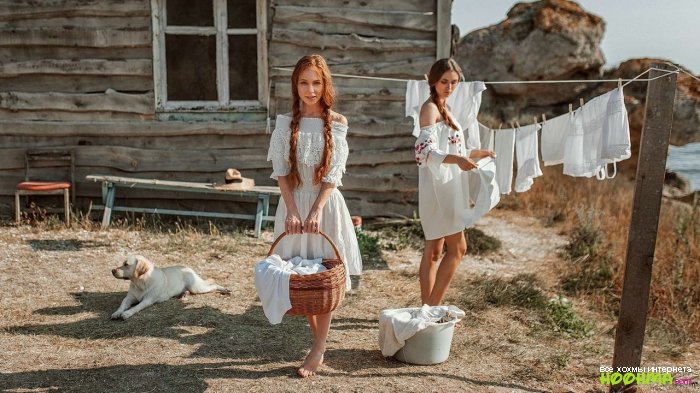 Красивые деревенские девушки